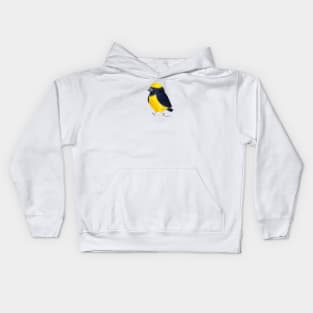 Yellow Crowned Euphonia Bird Kids Hoodie